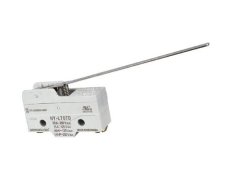 HY-L707D, MICROSWITCH PALANCA EXTRA LARGA 1NA/NC 10A 250V, MARFIL