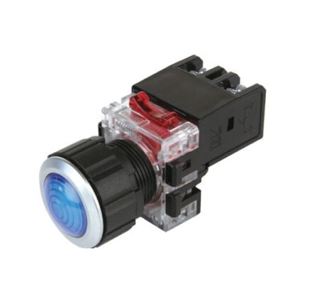 MRP-AA0A, PILOTO AZUL LUMINOSO MODULAR LED 100-240VAC, DIAM. 30MM, MAT. PLASTICO