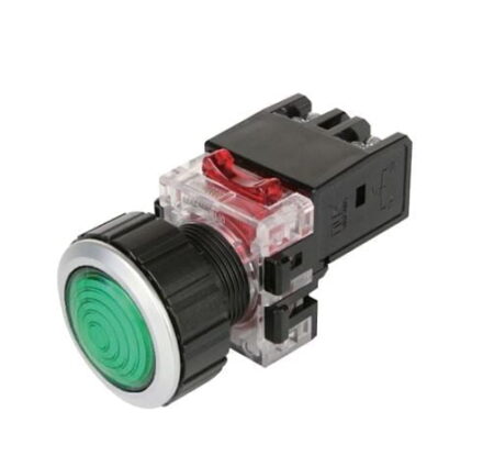 MRP-AA0G, PILOTO VERDE LUMINOSO MODULAR LED 100-240VAC, DIAM. 30MM, MAT. PLASTICO