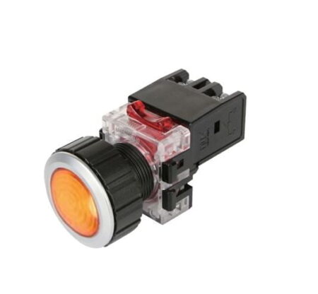 MRP-AA0Y, PILOTO AMARILLO LUMINOSO MODULAR LED 100-240VAC, DIAM. 30MM, MAT. PLASTICO