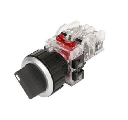 MRS-A2A1, SELECTOR MANIJA CORTA, 0-1, 2 POSICIONES FIJAS, 1NA+1NC, DIAM. 30MM
