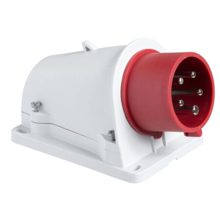 PKE16W433, ENCHUFE INDUSTRIAL ADOSABLE 16A 2P+T 415VAC, COLOR ROJO, IP44