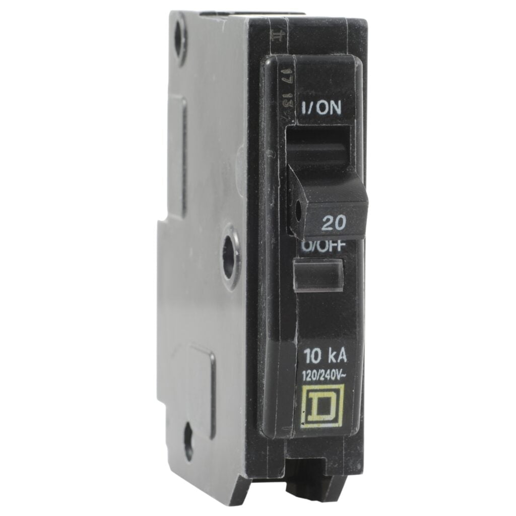 QO120, MINI INTERRUPTOR ENCHUFABLE QO, 1X20A 10KA/120-240VAC