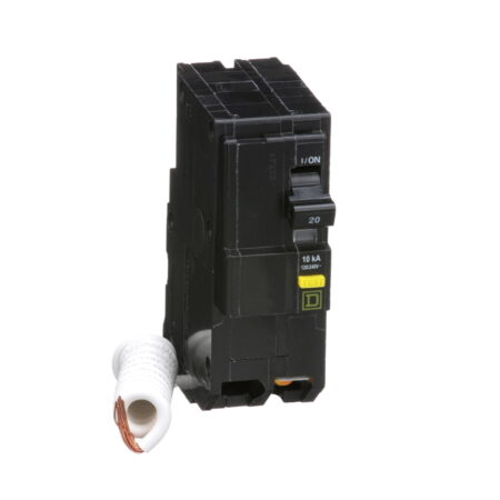 QO220GFI, MINI INTERRUPTOR ENCHUFABLE QO-GFI, 2X20A 10KA/120-240VAC 6MA QO220GFI, MINI INTERRUPTOR ENCHUFABLE QO-GFI, 2X20A 10KA/120-240VAC 6MA