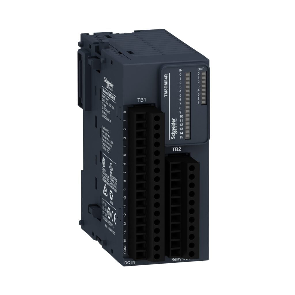TM3DM24R, MODULO DE EXPANSION 16DI(PNP/NPN) 24VDC, 8DO(RELE) 24VDC/240VAC