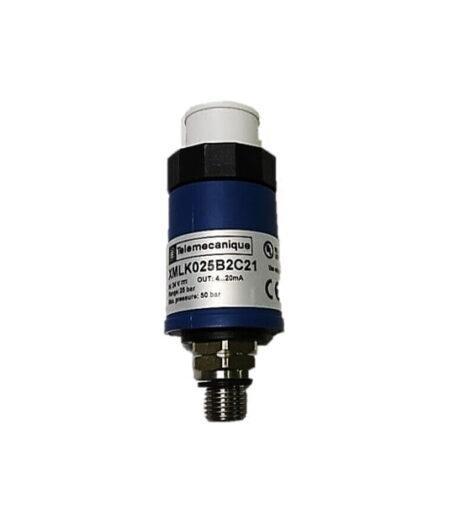 XMLK025B2C21, SENSOR DE PRESION ELECTRONICO, 0-25BAR/ 0-362.5PSI, SAL. 4-20MA, 2 HILOS, CONEX. G 1/4A MACHO, 5-24VDC XMLK025B2C21, SENSOR DE PRESION ELECTRONICO, 0-25BAR/ 0-362.5PSI, SAL. 4-20MA, 2 HILOS, CONEX. G 1/4A MACHO, 5-24VDC
