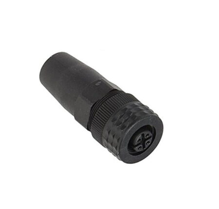 XZCC12FDM40B, CONECTOR RECTO HEMBRA M12, 4 PINES, ROSCA METALICO
