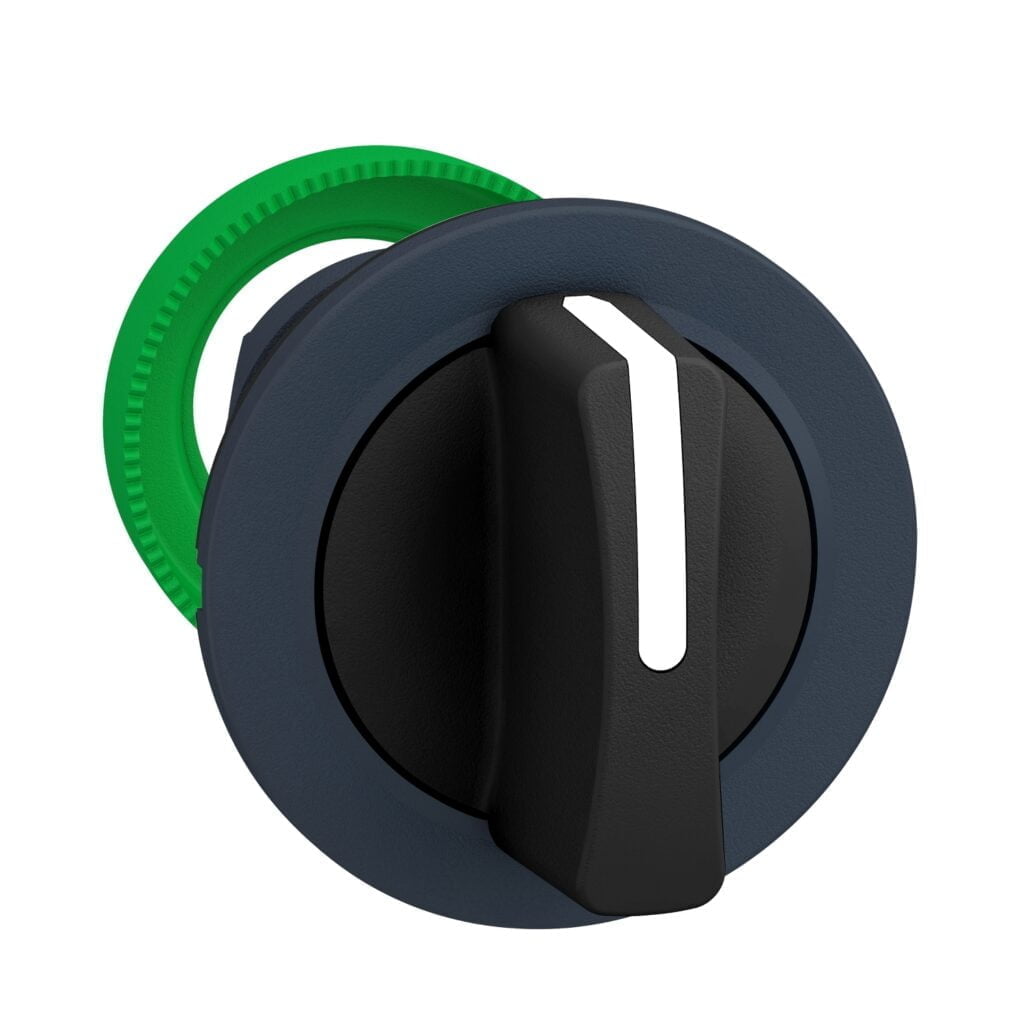 ZB5FD3. CABEZAL NEGRO DE SELECTOR MANETA CORTA