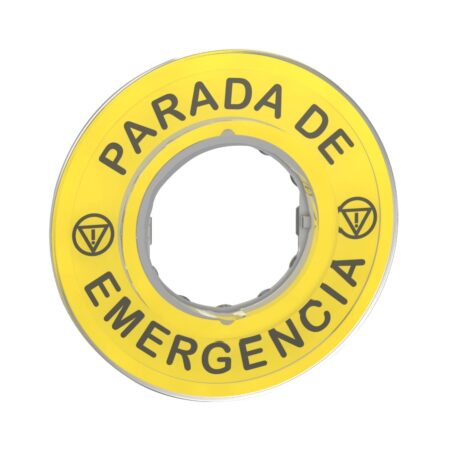 ZBY9420, ETIQUETA P/ PULSADOR PARADA DE EMERGENCIA