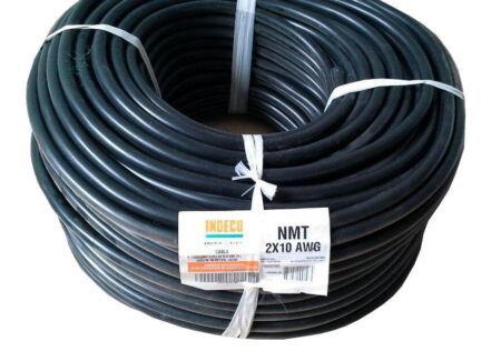 CABLE ELECTRICO VULCANIZADO NLT, 2X10AWG, 500V, PVC NEGRO CABLE ELECTRICO VULCANIZADO NLT, 2X10AWG, 500V, PVC NEGRO