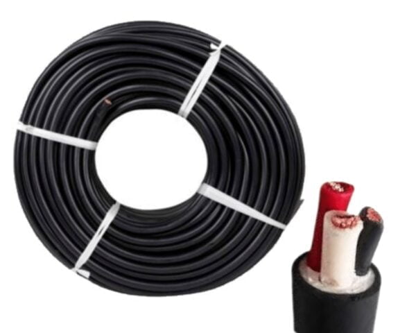 10000772. CABLE ELECTRICO VULCANIZADO NMT 3X10AWG NEGRO