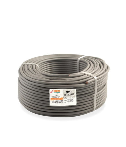 10000777. CABLE ELECTRICO VULCANIZADO NMT 3X12AWG GRIS