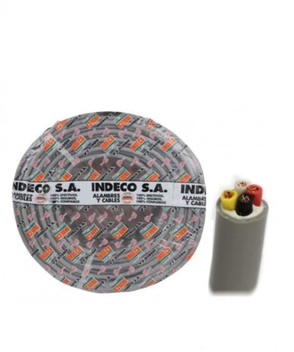 10000782. CABLE ELECTRICO VULCANIZADO NMT 4X12AWG GRIS