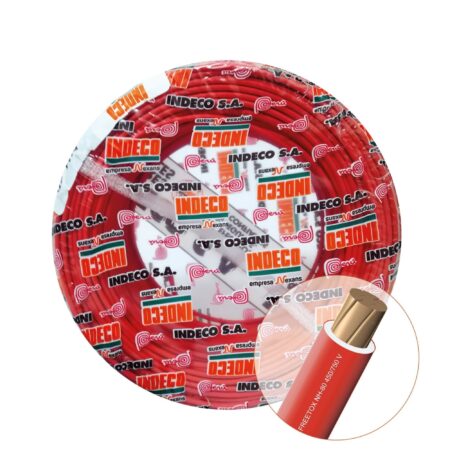CABLE ELECTRICO NH-80, 6MM2, 750V, LIBRE DE HALOGENO, ROJO