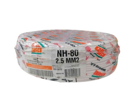 CABLE ELECTRICO NH-80, 2.5MM2, 750V, LIBRE DE HALOGENO, BLANCO