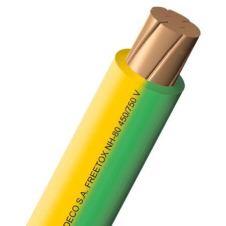 CABLE ELECTRICO NH-80, 35MM2, 750V, LIBRE DE HALOGENO, VERDE-AMARILLO CABLE ELECTRICO NH-80, 35MM2, 750V, LIBRE DE HALOGENO, VERDE-AMARILLO