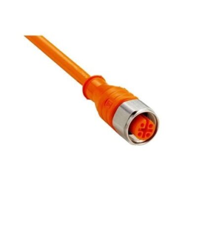 DOL-1204-G10MNI, CONECTOR RECTO M12, 4 PINES, CABLE 10MTS, IP69K MAT. ACERO INOX.