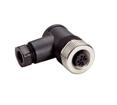 DOS-1204-W, CONECTOR ACODADO HEMBRA M12, 4 PINES, IP67 DOS-1204-W, CONECTOR ACODADO HEMBRA M12, 4 PINES, IP67