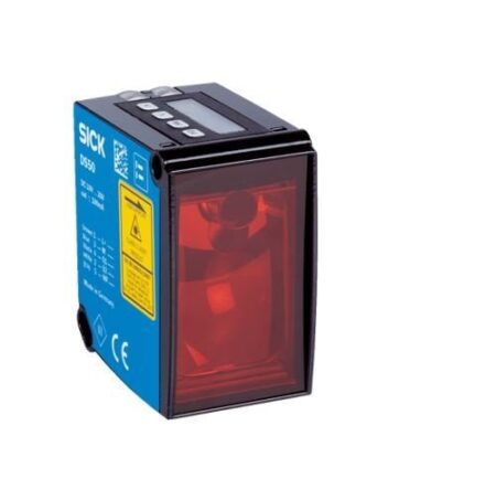 DT50-P1113, SENSOR DE DISTANCIA TIPO LASER C/ PANTALLA LCD ALC. 10MTS SAL. 4-20mA/PNP CONEX. M12, 5 PINES IP 65 MAT. METAL