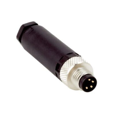 STE-0804-G, CONECTOR RECTO MACHO M08, 4 PINES, IP67