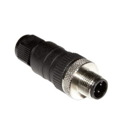 STE-1204-G, CONECTOR RECTO MACHO M12, 4 PINES, IP67