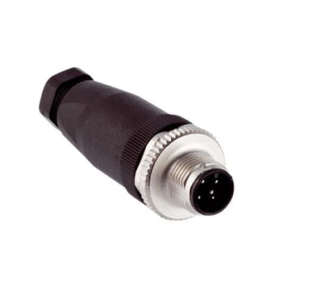 STE-1205-G, CONECTOR RECTO MACHO M12, 5 PINES, IP67