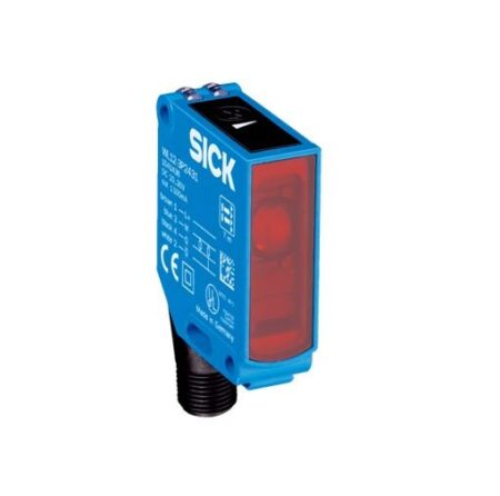 WL12-3P2431, SENSOR FOTOELECTRICO REFLEX ALC. 7mts PNP/NA+NC CONEX. M12, 4 PINES IP69K MAT. METAL