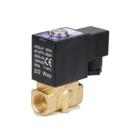 2W03006ET, ELECTROVALVULA SELENOIDE DE 2/2 VIAS, 1/8» NPT NC BOB. 24VAC, BRONCE
