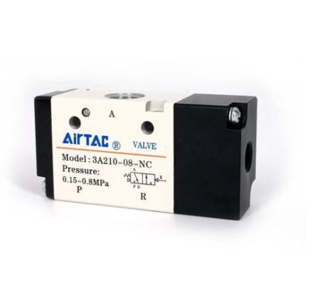 3A21008NCT, VALVULA NEUMATICA MONOESTABLE 3/2 VIAS, 1/4» NPT NC