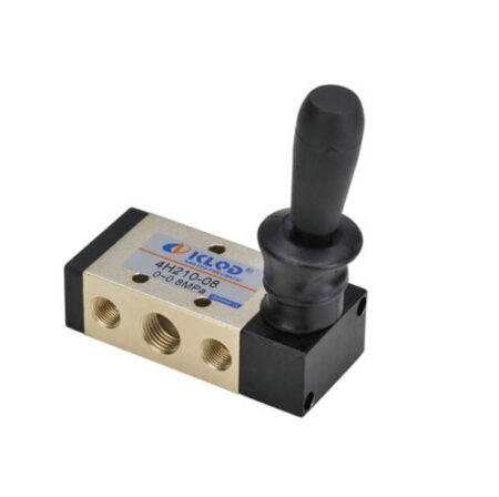 4H210-06, VALVULA MANUAL 5/2 VIAS SIMPLE, G1/8″, 0-0.8MPA 4H210-06, VALVULA MANUAL 5/2 VIAS SIMPLE, G1/8″, 0-0.8MPA