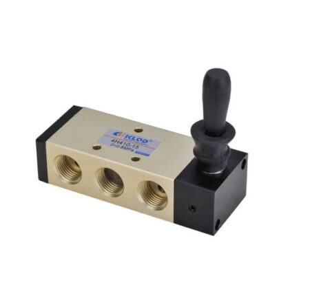 4H410-15, VALVULA MANUAL 5/2 VIAS SIMPLE, G1/2″, 0-0.8MPA