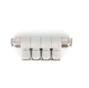 AFD12. CONECTOR RECTO DE CUADRUPLE SALIDA DE 4X12MM