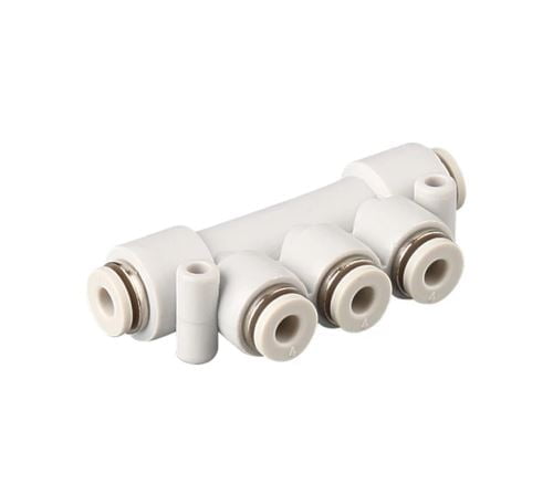 APK-10. CONECTOR RECTO DE TRIPLE SALIDA DE 3X12MM
